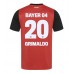 Bayer Leverkusen Alejandro Grimaldo #20 Hemma matchtröja 2024-25 Kortärmad Billigt